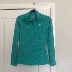 Teal Women’s Under Armour Half Zip Jacket Size S/M